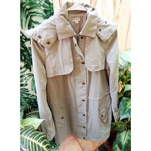 Vintage cozy winter utility trench coat🌲